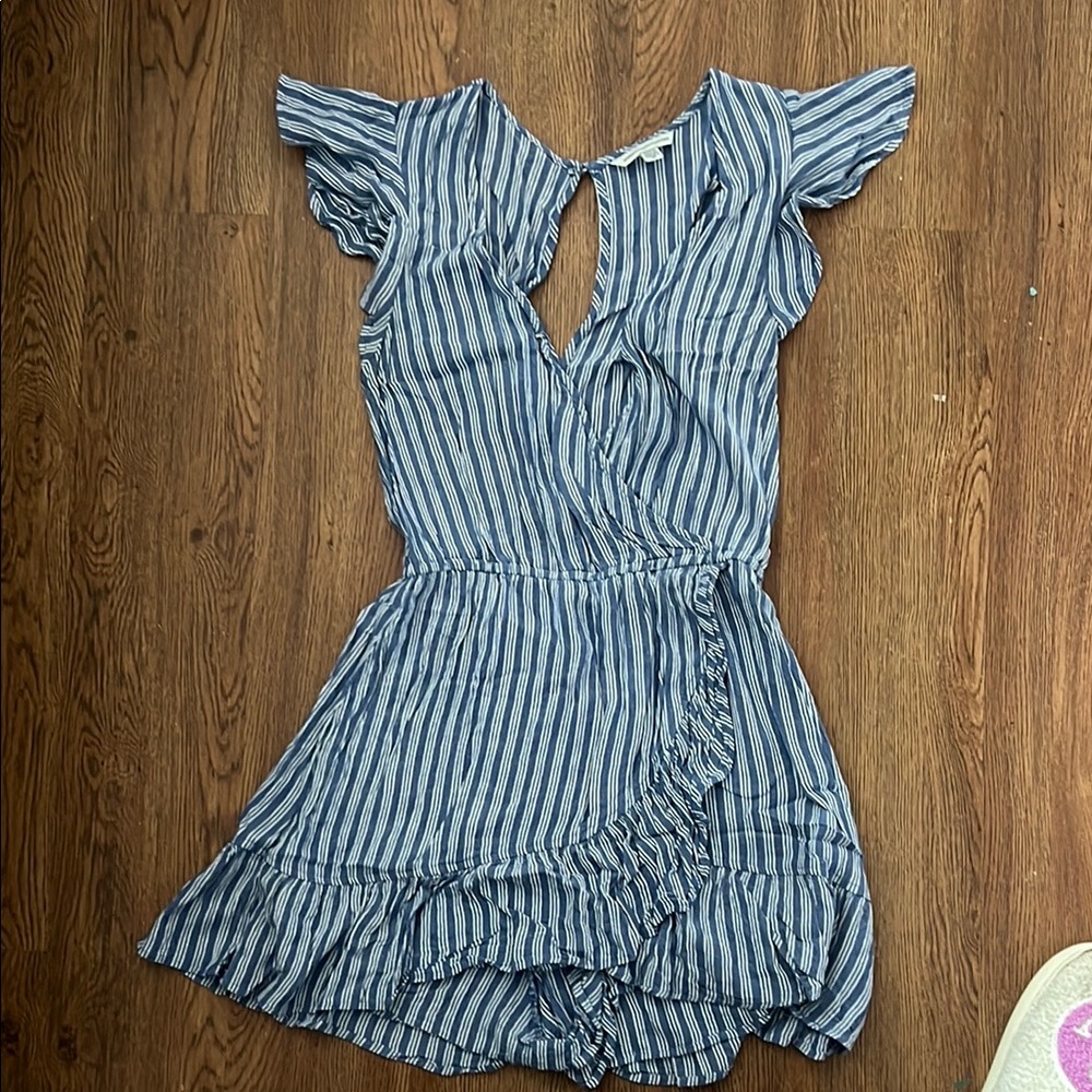 Blue Striped Kids Romper
